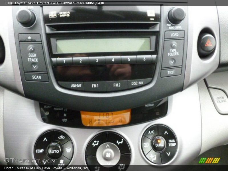Blizzard Pearl White / Ash 2008 Toyota RAV4 Limited 4WD
