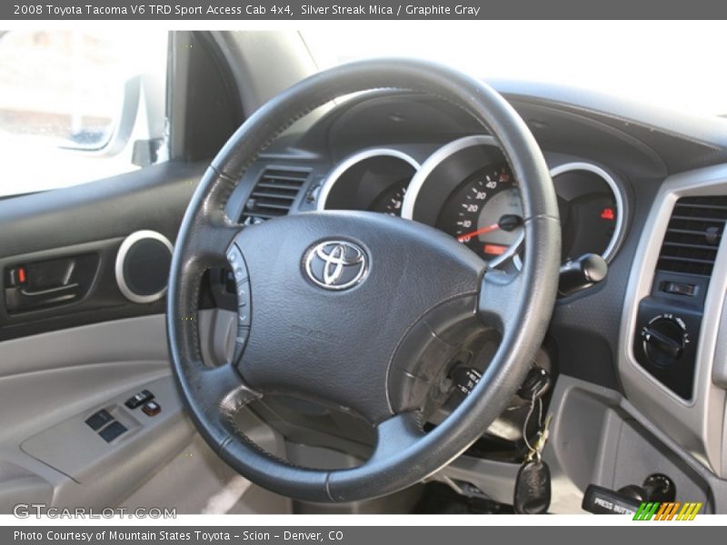 Silver Streak Mica / Graphite Gray 2008 Toyota Tacoma V6 TRD Sport Access Cab 4x4