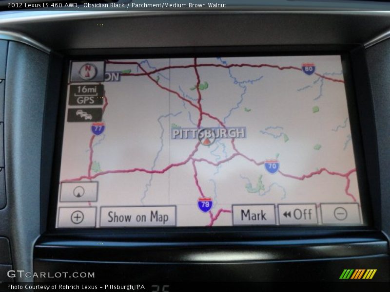 Navigation of 2012 LS 460 AWD