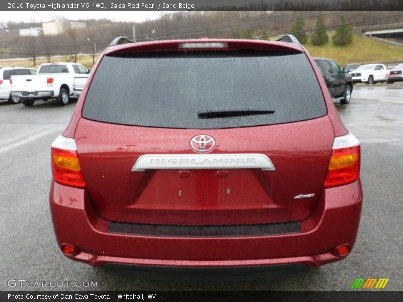 Salsa Red Pearl / Sand Beige 2010 Toyota Highlander V6 4WD