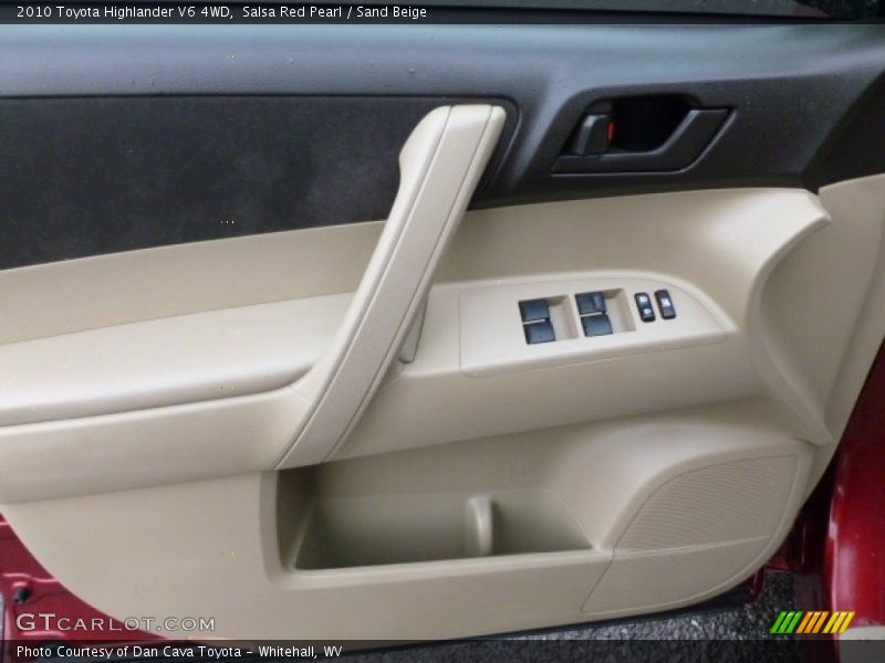 Salsa Red Pearl / Sand Beige 2010 Toyota Highlander V6 4WD
