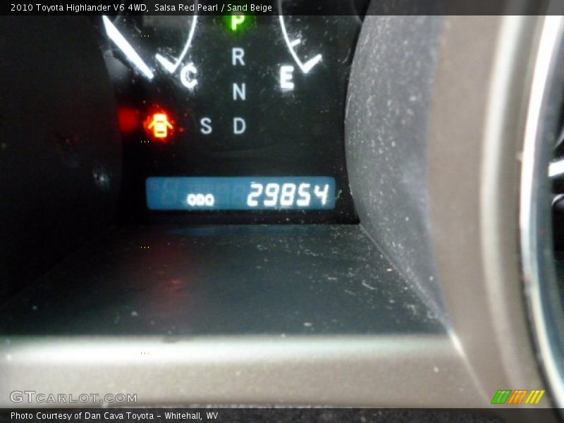 Salsa Red Pearl / Sand Beige 2010 Toyota Highlander V6 4WD