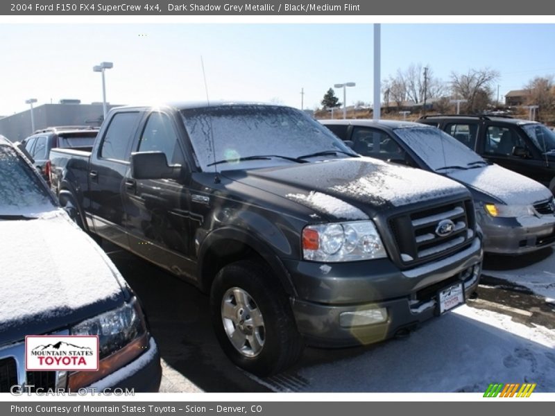 Dark Shadow Grey Metallic / Black/Medium Flint 2004 Ford F150 FX4 SuperCrew 4x4