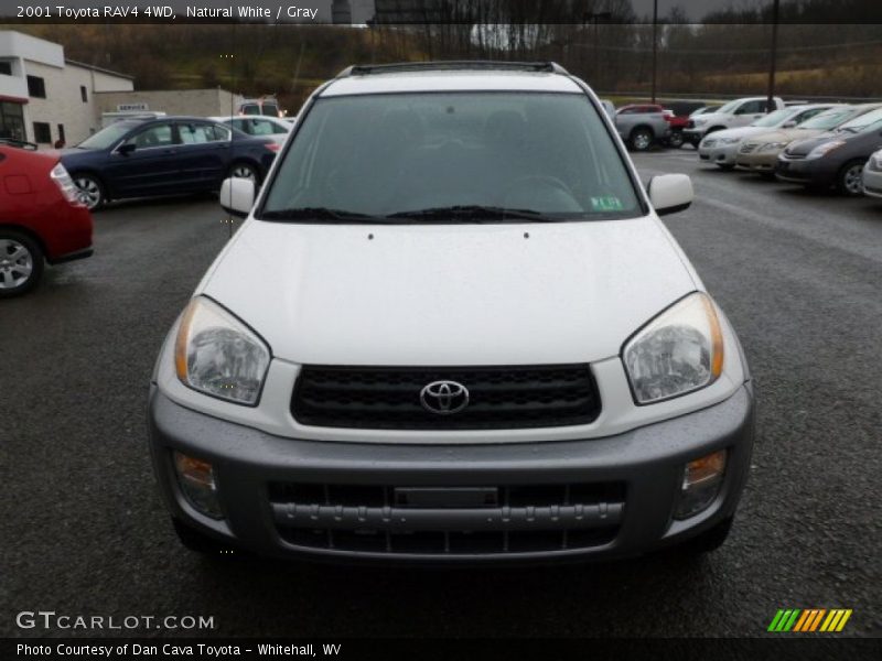 Natural White / Gray 2001 Toyota RAV4 4WD
