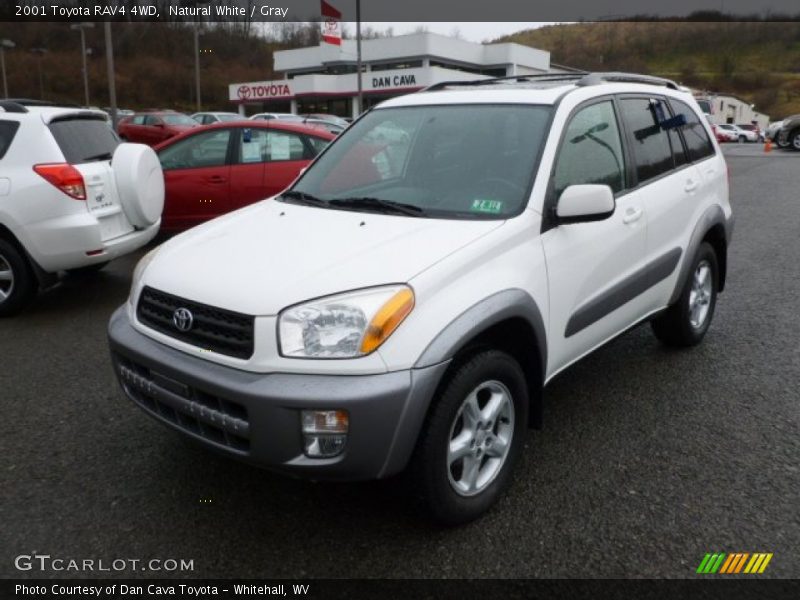 Natural White / Gray 2001 Toyota RAV4 4WD
