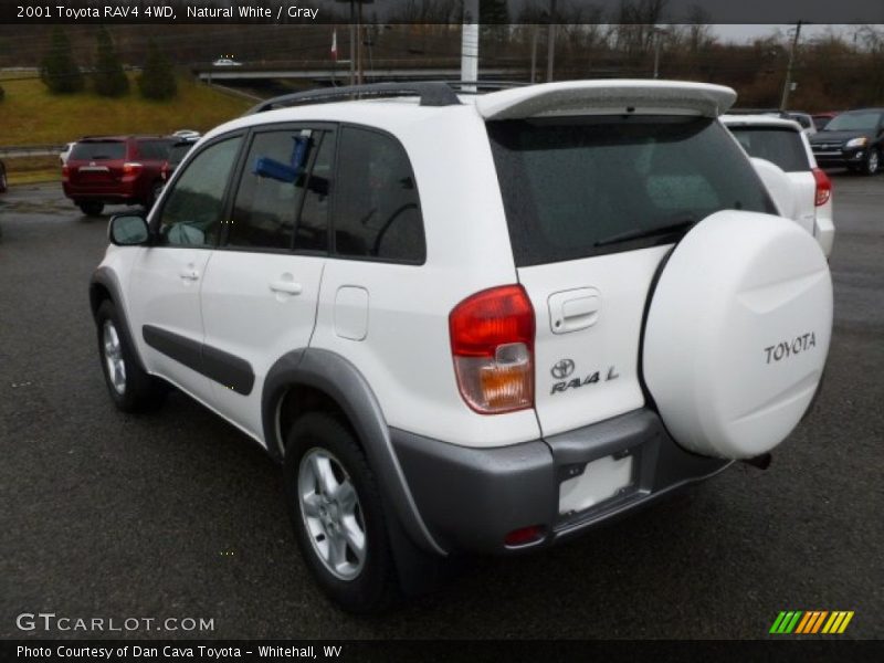 Natural White / Gray 2001 Toyota RAV4 4WD