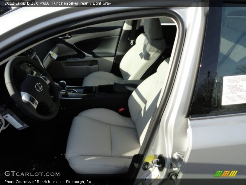 Tungsten Silver Pearl / Light Gray 2012 Lexus IS 250 AWD
