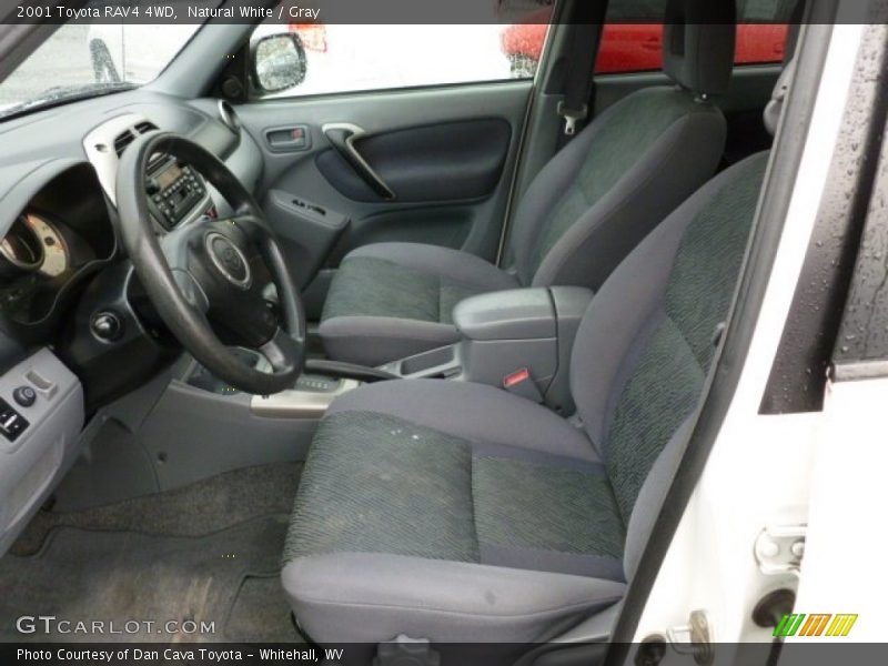 Natural White / Gray 2001 Toyota RAV4 4WD