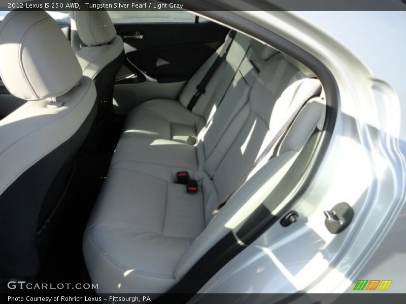 Tungsten Silver Pearl / Light Gray 2012 Lexus IS 250 AWD