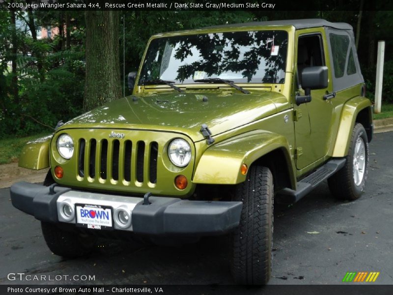 Rescue Green Metallic / Dark Slate Gray/Medium Slate Gray 2008 Jeep Wrangler Sahara 4x4