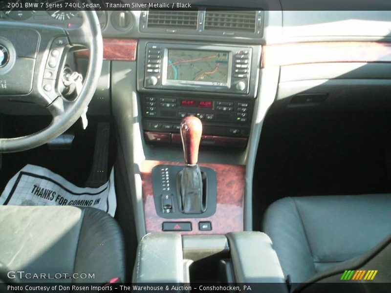 Titanium Silver Metallic / Black 2001 BMW 7 Series 740iL Sedan