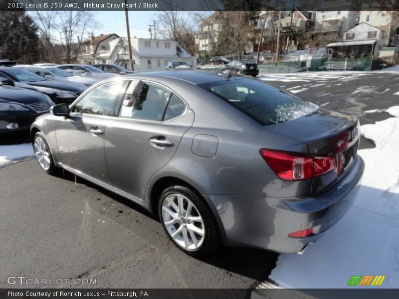 Nebula Gray Pearl / Black 2012 Lexus IS 250 AWD