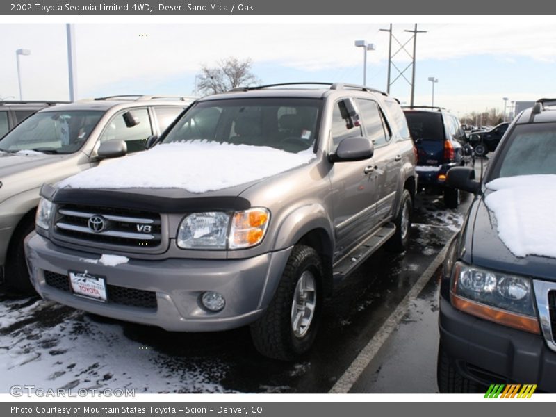 Desert Sand Mica / Oak 2002 Toyota Sequoia Limited 4WD