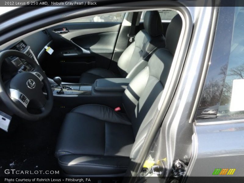 Nebula Gray Pearl / Black 2012 Lexus IS 250 AWD