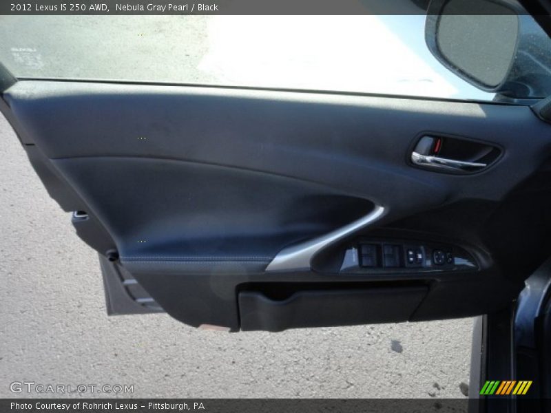 Nebula Gray Pearl / Black 2012 Lexus IS 250 AWD