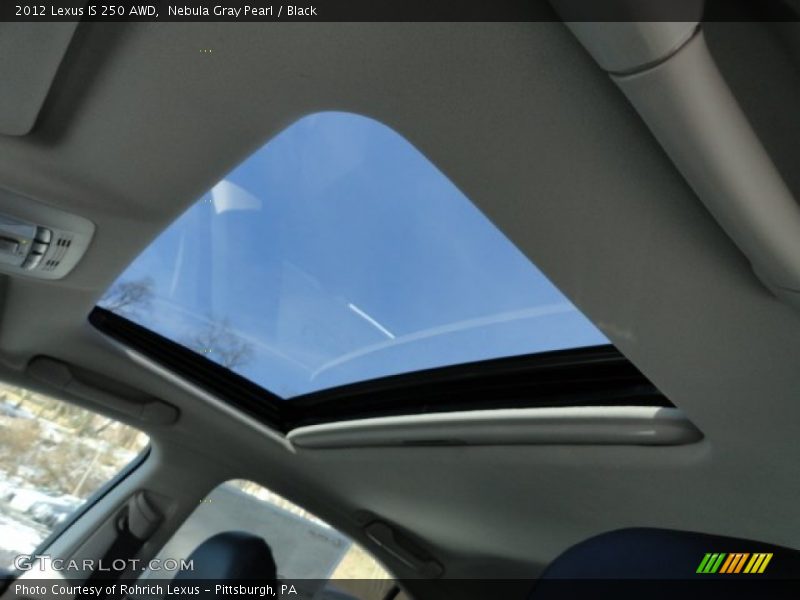 Nebula Gray Pearl / Black 2012 Lexus IS 250 AWD