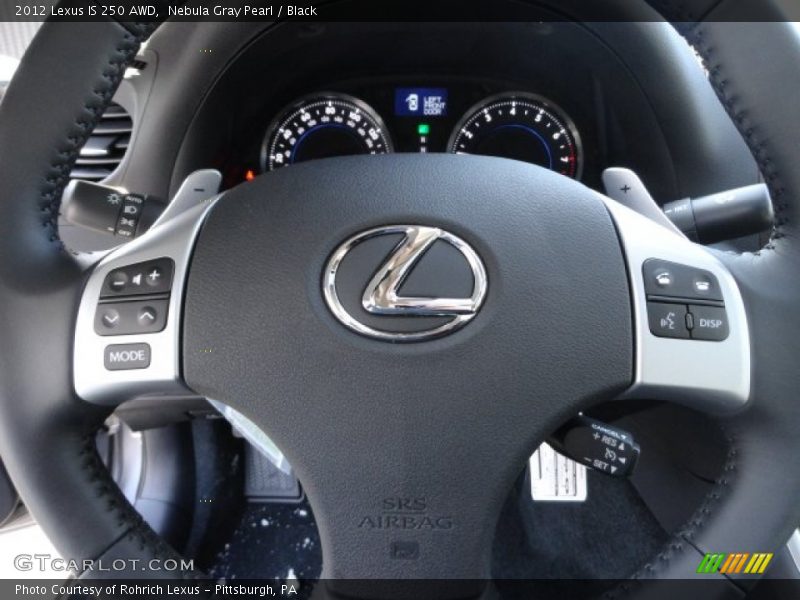 Nebula Gray Pearl / Black 2012 Lexus IS 250 AWD