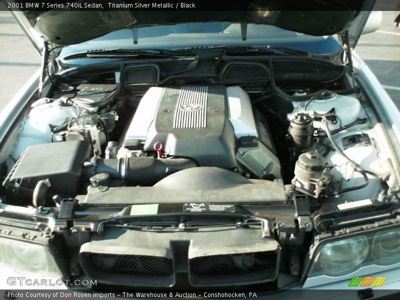 Titanium Silver Metallic / Black 2001 BMW 7 Series 740iL Sedan