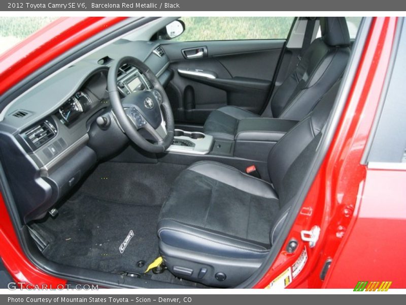 Barcelona Red Metallic / Black 2012 Toyota Camry SE V6