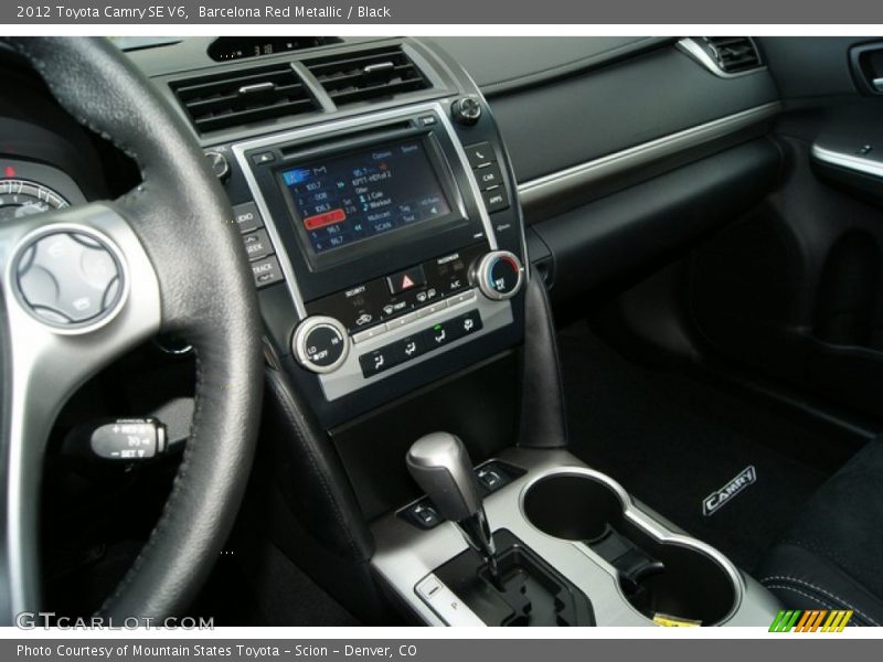 Barcelona Red Metallic / Black 2012 Toyota Camry SE V6
