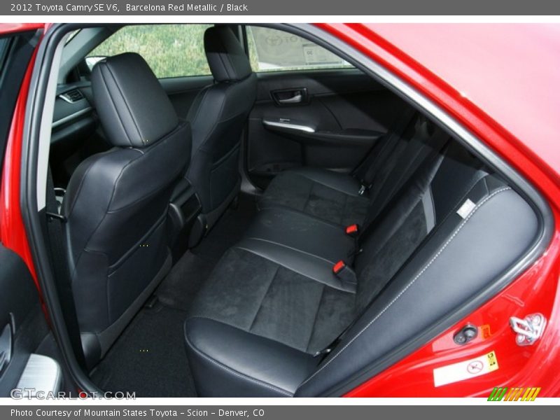 Barcelona Red Metallic / Black 2012 Toyota Camry SE V6