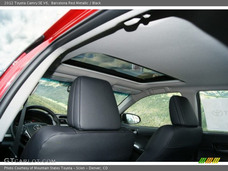 Barcelona Red Metallic / Black 2012 Toyota Camry SE V6