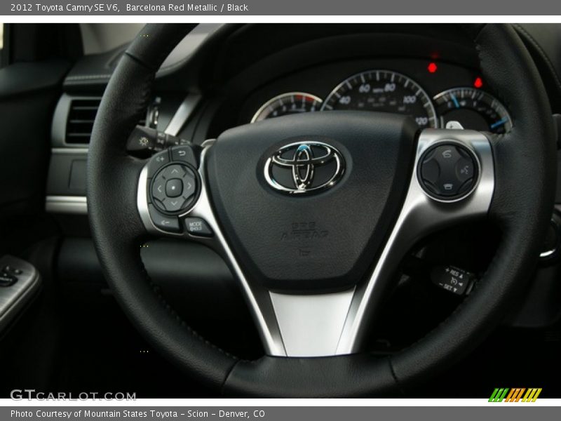 Barcelona Red Metallic / Black 2012 Toyota Camry SE V6
