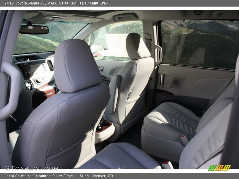Salsa Red Pearl / Light Gray 2012 Toyota Sienna XLE AWD