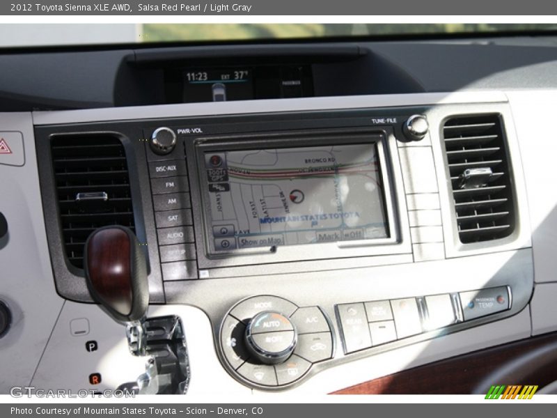 Salsa Red Pearl / Light Gray 2012 Toyota Sienna XLE AWD
