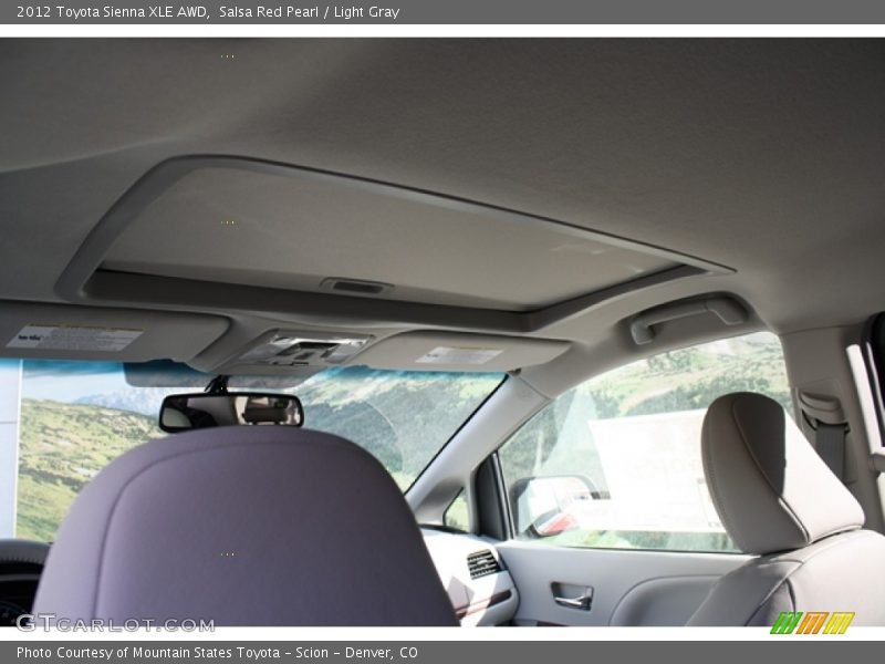 Salsa Red Pearl / Light Gray 2012 Toyota Sienna XLE AWD