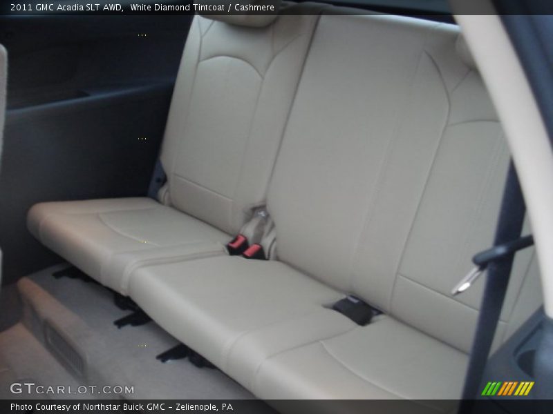 White Diamond Tintcoat / Cashmere 2011 GMC Acadia SLT AWD