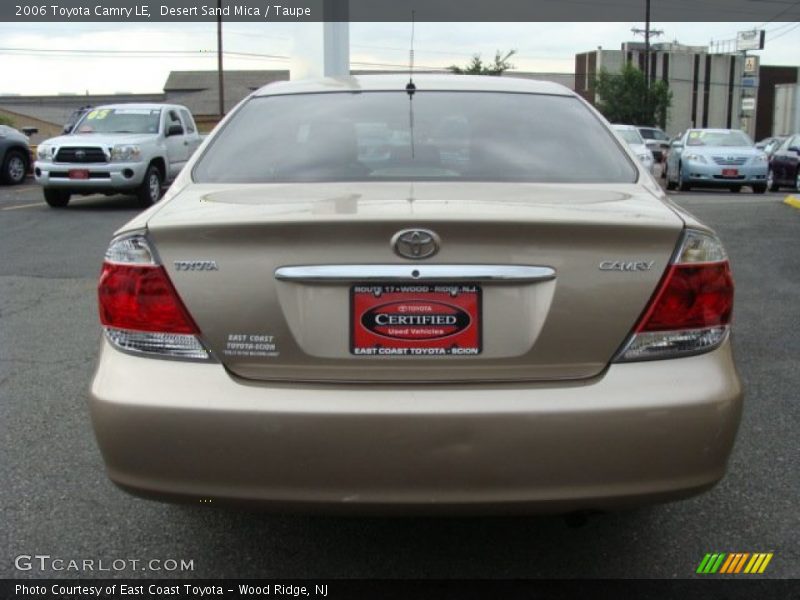 Desert Sand Mica / Taupe 2006 Toyota Camry LE