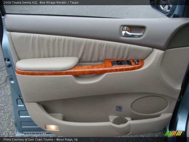 Blue Mirage Metallic / Taupe 2009 Toyota Sienna XLE