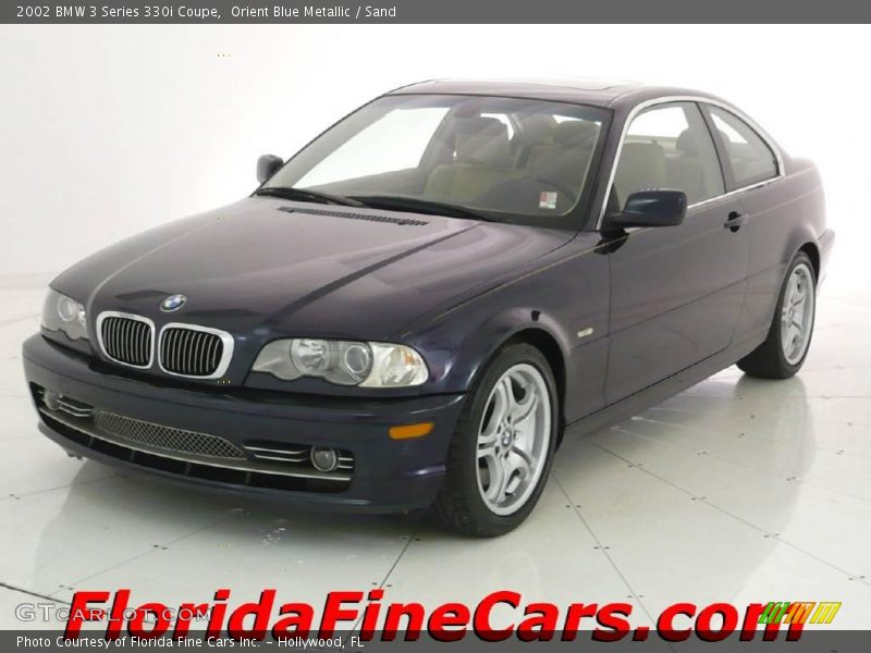 Orient Blue Metallic / Sand 2002 BMW 3 Series 330i Coupe