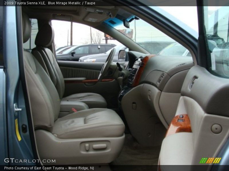 Blue Mirage Metallic / Taupe 2009 Toyota Sienna XLE