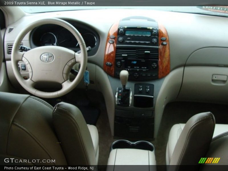 Blue Mirage Metallic / Taupe 2009 Toyota Sienna XLE
