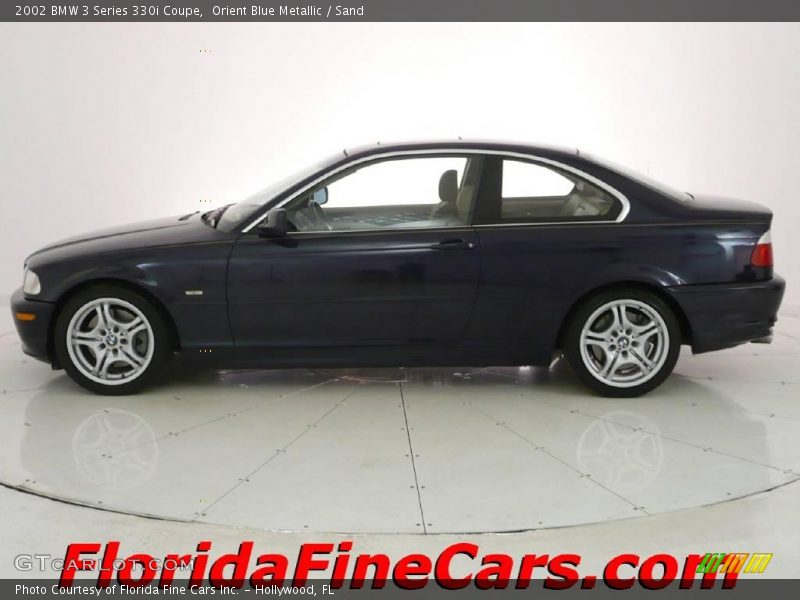 Orient Blue Metallic / Sand 2002 BMW 3 Series 330i Coupe