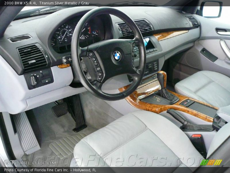 Titanium Silver Metallic / Gray 2000 BMW X5 4.4i