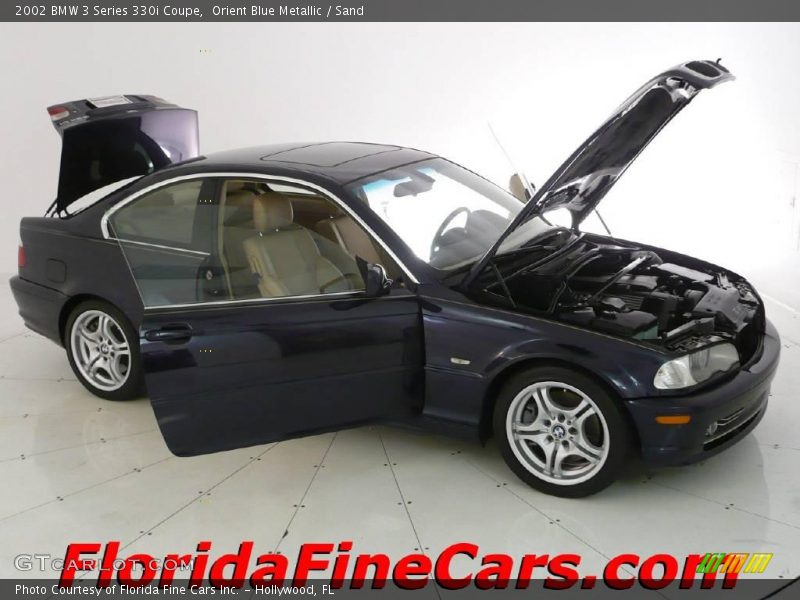 Orient Blue Metallic / Sand 2002 BMW 3 Series 330i Coupe