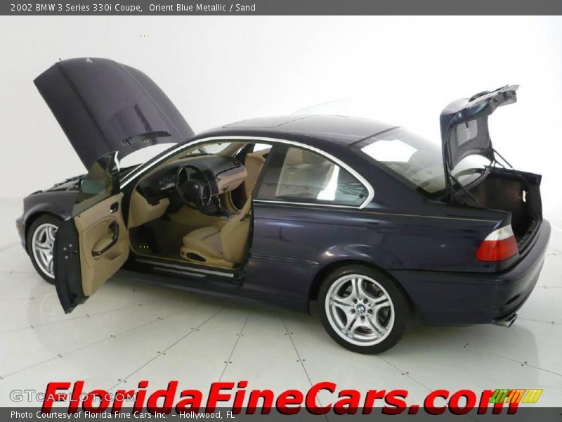 Orient Blue Metallic / Sand 2002 BMW 3 Series 330i Coupe