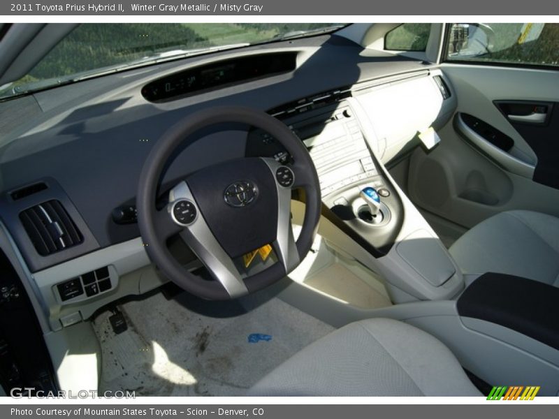 Winter Gray Metallic / Misty Gray 2011 Toyota Prius Hybrid II