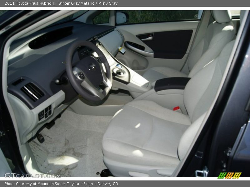 Winter Gray Metallic / Misty Gray 2011 Toyota Prius Hybrid II