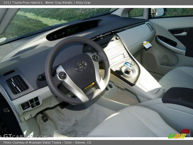 Winter Gray Metallic / Misty Gray 2011 Toyota Prius Hybrid II