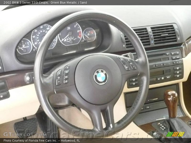 Orient Blue Metallic / Sand 2002 BMW 3 Series 330i Coupe