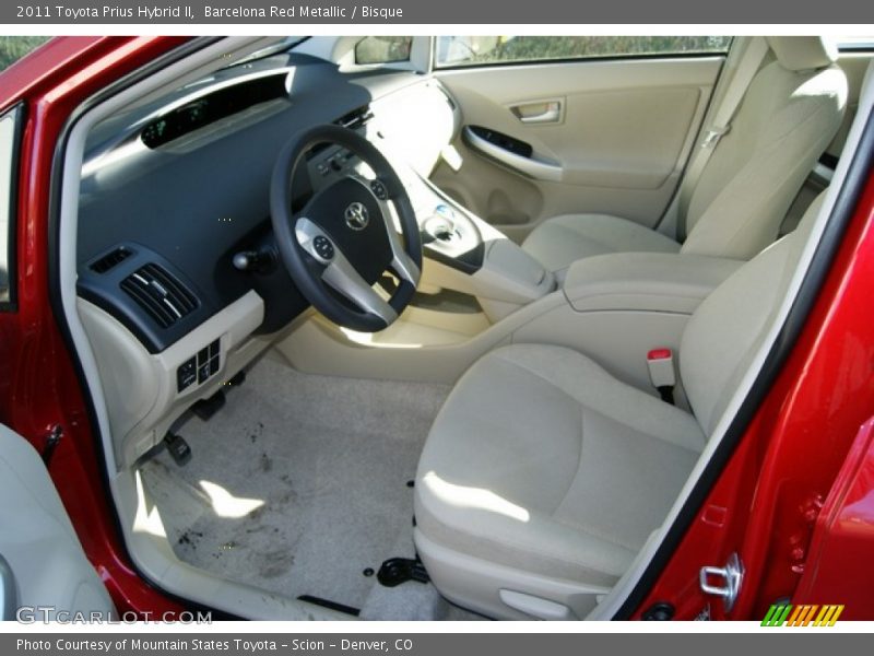 Barcelona Red Metallic / Bisque 2011 Toyota Prius Hybrid II