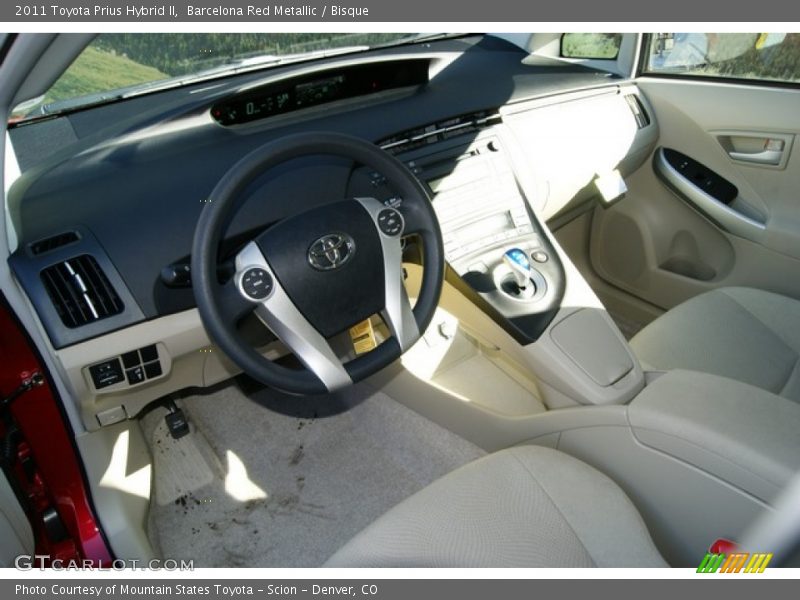 Barcelona Red Metallic / Bisque 2011 Toyota Prius Hybrid II