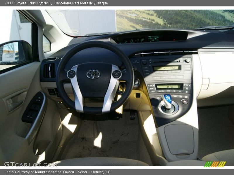 Barcelona Red Metallic / Bisque 2011 Toyota Prius Hybrid II
