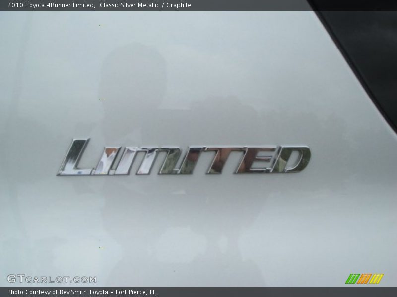 Classic Silver Metallic / Graphite 2010 Toyota 4Runner Limited