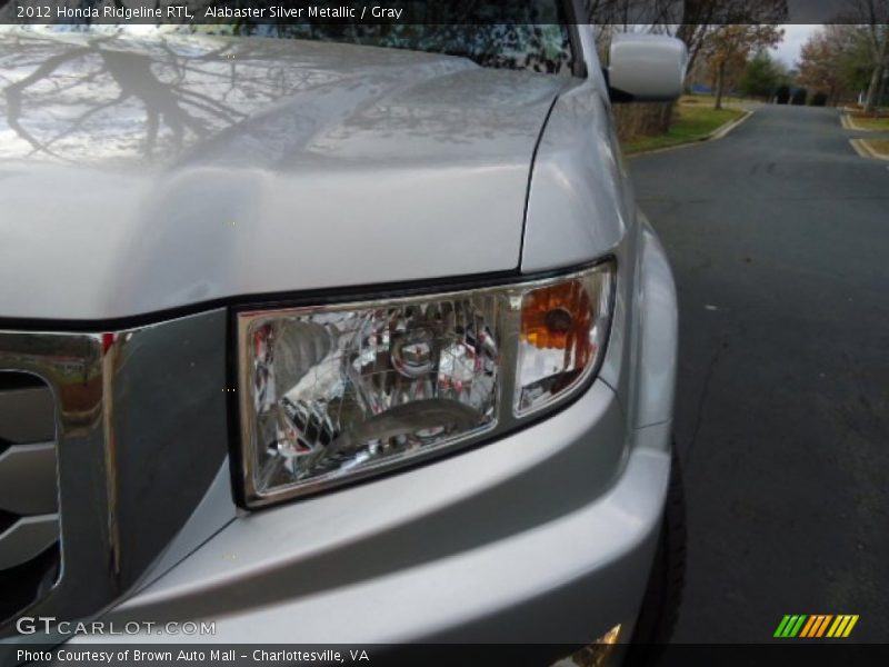 Alabaster Silver Metallic / Gray 2012 Honda Ridgeline RTL