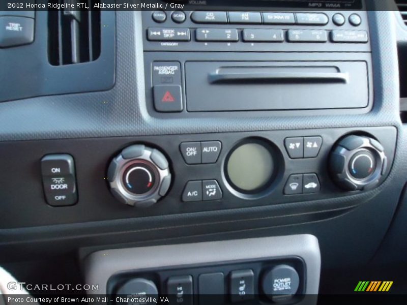 Controls of 2012 Ridgeline RTL